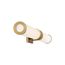 Caper LED Vanity Brushed Brass w/ Frosted Lens