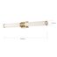 Caper LED Vanity Brushed Brass w/ Frosted Lens