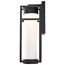 Ledges 6W LED Medium Wall Lantern Matte Black w/ White Opal Glass