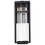 Ledges 6W LED Medium Wall Lantern Matte Black w/ Clear Seeded Glass