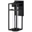 Ledges 6W LED Medium Wall Lantern Matte Black w/ Clear Seeded Glass