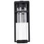 Ledges 6W LED Medium Wall Lantern Matte Black w/ Clear Seeded Glass
