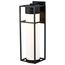 Ledges 10W LED Large Wall Lantern Matte Black w/ White Opal Glass