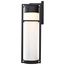 Ledges 10W LED Large Wall Lantern Matte Black w/ White Opal Glass
