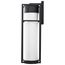 Ledges 10W LED Large Wall Lantern Matte Black w/ White Opal Glass