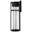 Ledges 10W LED Large Wall Lantern Matte Black w/ Clear Seeded Glass