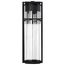 Ledges 10W LED Large Wall Lantern Matte Black w/ Clear Seeded Glass