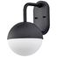Atmosphere 6W LED Medium Wall Lantern Matte Black w/ White Opal Glass