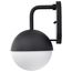 Atmosphere 6W LED Medium Wall Lantern Matte Black w/ White Opal Glass