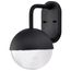 Atmosphere 6W LED Medium Wall Lantern Matte Black w/ Clear Seeded Glass
