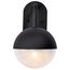 Atmosphere 6W LED Medium Wall Lantern Matte Black w/ Clear Seeded Glass