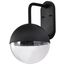 Atmosphere 10W LED Large Wall Lantern Matte Black w/ Clear Seeded Glass