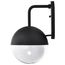 Atmosphere 10W LED Large Wall Lantern Matte Black w/ Clear Seeded Glass