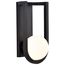 Cradle 6W LED Large Wall Lantern Matte Black w/ White Opal Glass