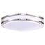 Glamour LED 17" Flush Mount Fixture Brushed Nickel Finish CCT Selectable 3K/4K/5K