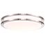 Glamour LED 17" Flush Mount Fixture Brushed Nickel Finish CCT Selectable 3K/4K/5K