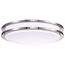 Glamour LED 17" Flush Mount Fixture Brushed Nickel Finish CCT Selectable 3K/4K/5K