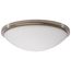 Button 17 Inch LED Flush Mount Fixture Brushed Nickel Finish CCT Selectable 120 Volts