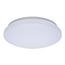 11" Acrylic Round Flush Mounted LED Light Fixture CCT Selectable White Finish 120V