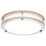 Glamour, LED 10" Flush Mount, Brushed Nickel Finish, 27K/3K/35K/4K/5K CCT Selectable