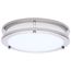 Glamour, LED 10" Flush Mount, Brushed Nickel Finish, 27K/3K/35K/4K/5K CCT Selectable