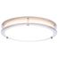 Glamour, LED 13" Flush Mount, Brushed Nickel Finish, 27K/3K/35K/4K/5K CCT Selectable