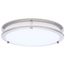 Glamour, LED 13" Flush Mount, Brushed Nickel Finish, 27K/3K/35K/4K/5K CCT Selectable