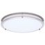 Glamour, LED 17" Flush Mount, Brushed Nickel Finish, 27K/3K/35K/4K/5K CCT Selectable