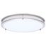 Glamour, LED 17" Flush Mount, Brushed Nickel Finish, 27K/3K/35K/4K/5K CCT Selectable