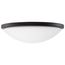 Button 17 Inch LED Flush Mount Fixture Matte Black Finish CCT Selectable 120 Volts