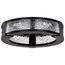 Darrow 13 Inch LED Flush Mount Matte Black Acrylic Panels