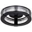 Darrow 13 Inch LED Flush Mount Matte Black Acrylic Panels