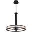 Darrow 24 Inch LED Pendant Matte Black Acrylic Panels