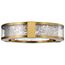 Darrow 13 Inch LED Flush Mount Vintage Brass Acrylic Panels