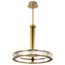 Darrow 24 Inch LED Pendant Vintage Brass Textured Acrylic Panels