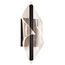 Geneva 18 Inch LED Small Wall Sconce Matte Black Silk Screened Acrylic Lens