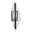 Geneva 24 Inch LED Large Wall Sconce Matte Black Silk Screened Acrylic Lens
