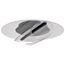 Geneva 18 Inch LED Flush Mount Matte Black Silk Screeened Acrylic Lens
