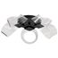 Barnett 21 Inch LED Flush Mount Matte Black Silk Screened Acrylic Lens