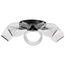 Barnett 21 Inch LED Flush Mount Matte Black Silk Screened Acrylic Lens