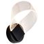 Barnett 8 Inch LED Wall Sconce Matte Black Silk Screened Acrylic Lens