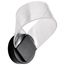 Barnett 8 Inch LED Wall Sconce Matte Black Silk Screened Acrylic Lens