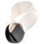 Barnett 8 Inch LED Wall Sconce Matte Black Silk Screened Acrylic Lens