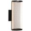 Vale 5 Inch LED Sconce Matte Black Silk Screened Acrylic Lens