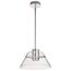 Edmond 14 Inch LED Pendant Polished Nickel w/ Clear Glass