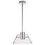 Edmond 14 Inch LED Pendant Polished Nickel w/ Clear Glass