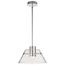 Edmond 14 Inch LED Pendant Polished Nickel w/ Clear Glass
