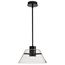 Edmond 14 Inch LED Pendant Matte Black w/ Clear Glass