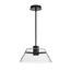 Edmond 17 Inch LED Pendant Matte Black w/ Clear Glass