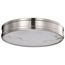 Kendall 14 Inch LED Flush Mount Brushed Nickel w/ Alabaster Glass